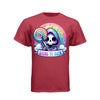 SUCKS TO SUCK tee in athletic red, front, cute pastel goth reaper rainbow lollipop graphic tee for women - Project Hood