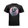 THIS LITTLE LIGHT OF MINE tee in black, front, cute reaper pink christmas lights graphic tee for her - Project Hood