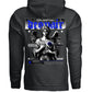 CELESTIAL DESPAIR Gothic Angel Blue Rose Oversized Hoodie | Project Hood 86 - Project Hood