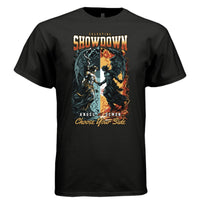 Celestial Showdown Angel vs Demon Oversized Streetwear T-Shirt — Choose Your Side Graphic Tee 7 - Project Hood