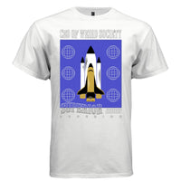 CEO OF WEIRD SOCIETY Y2K Space Shuttle Globe Graphic T-Shirt | Unisex Streetwear 307 - Project Hood