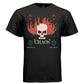 CHAOS Y2K Flaming Skull Globe Graphic T-Shirt | Unisex Streetwear 312 - Project Hood