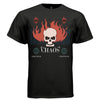 CHAOS Y2K Flaming Skull Globe Graphic T-Shirt | Unisex Streetwear 312 - Project Hood