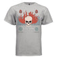 CHAOS Y2K Flaming Skull Globe Graphic T-Shirt | Unisex Streetwear 312 - Project Hood