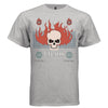 CHAOS Y2K Flaming Skull Globe Graphic T-Shirt | Unisex Streetwear 312 - Project Hood