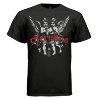 CHERUBIN Twin Guardian Angels Globe Oversized Streetwear T-Shirt | Project Hood 153 - Project Hood