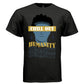 CHILL OUT Y2K Blue Statue Humanity Graphic T-Shirt | Unisex Streetwear 320 - Project Hood