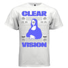 CLEAR VISION Y2K Blue Mona Lisa Graphic T-Shirt | Unisex Streetwear 324 - Project Hood
