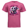 COFFEE IS MY BLOOD TYPE Cute Reaper Iced Coffee Graphic T-Shirt | Coffee Lover Tee 428 - Project Hood