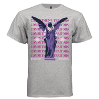 COMMITMENT TRAITORS Y2K Winged Angel Statue Graphic T-Shirt | Unisex Streetwear 328 - Project Hood
