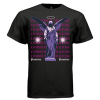 COMMITMENT TRAITORS Y2K Winged Angel Statue Graphic T-Shirt | Unisex Streetwear 328 - Project Hood
