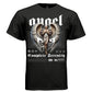 COMPLETE SERENITY Silver Angel Gothic Wings Divine Oversized Streetwear T-Shirt | Project Hood 189 - Project Hood