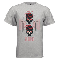 CONQUER YOUR FEARS Y2K Crowned Skull Graphic T-Shirt | Unisex Streetwear 335 - Project Hood