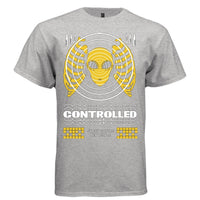 CONTROLLED Y2K Alien Sonar Graphic T-Shirt | Unisex Streetwear 340 - Project Hood