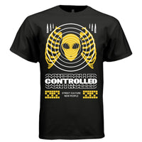 CONTROLLED Y2K Alien Sonar Graphic T-Shirt | Unisex Streetwear 340 - Project Hood