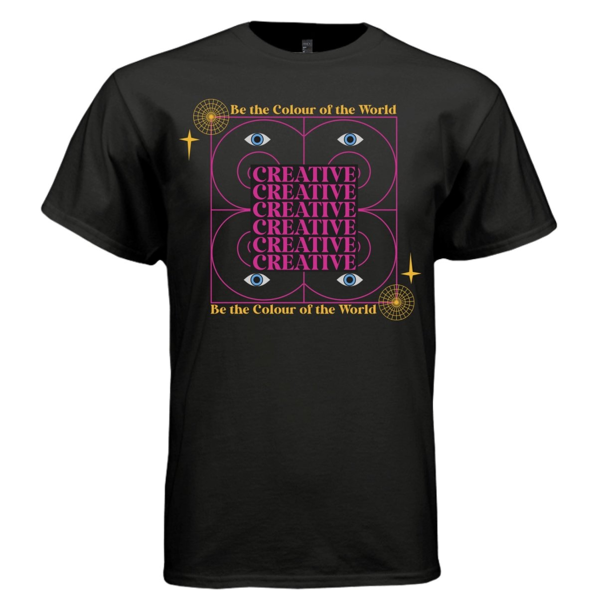 CREATIVE Y2K Stacked Type Eyes Graphic T-Shirt | Unisex Streetwear 343 - Project Hood