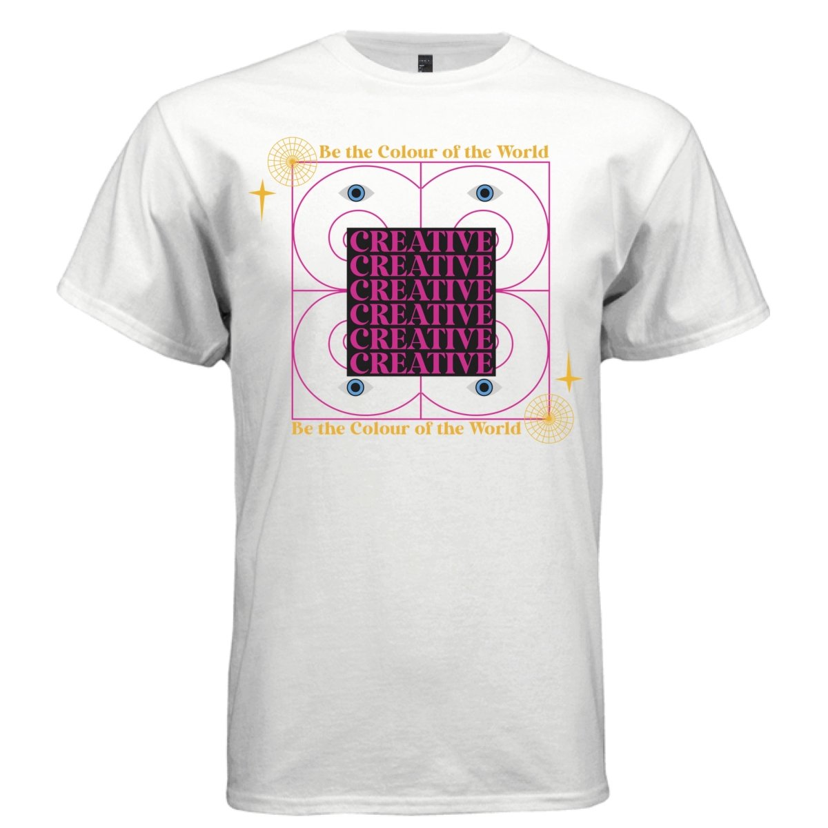CREATIVE Y2K Stacked Type Eyes Graphic T-Shirt | Unisex Streetwear 343 - Project Hood