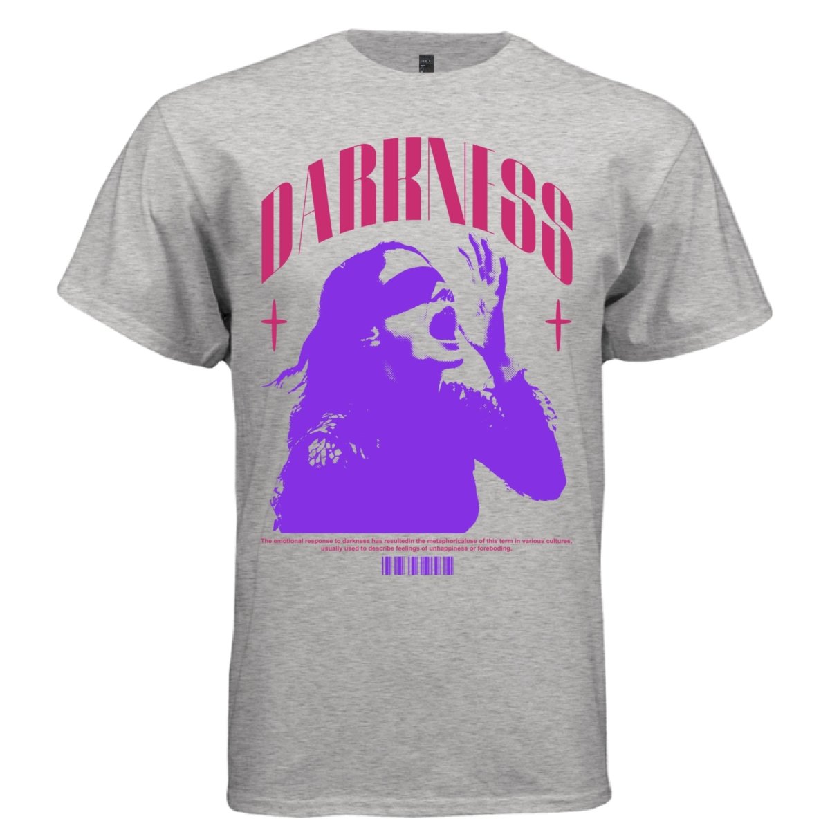 DARKNESS Y2K Screaming Figure Graphic T-Shirt | Unisex Streetwear 351 - Project Hood