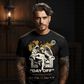 DAY OFF Angel Armchair World Map Gold Oversized Streetwear T-Shirt | Project Hood 143 - Project Hood
