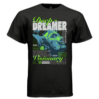 DEEP DREAMER Y2K Liquid Chrome Graphic T-Shirt | Unisex Streetwear 361 - Project Hood