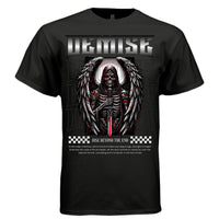 DEMISE Grim Reaper Angel Skull Sword Rise Oversized Streetwear T-Shirt | Project Hood 144 - Project Hood
