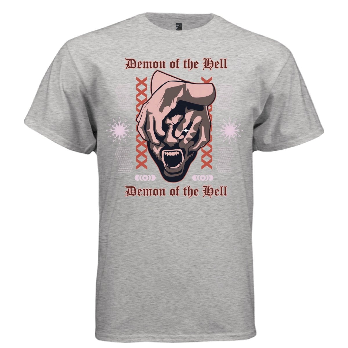 DEMON OF THE HELL Y2K Screaming Face Graphic T-Shirt | Unisex Streetwear 365 - Project Hood