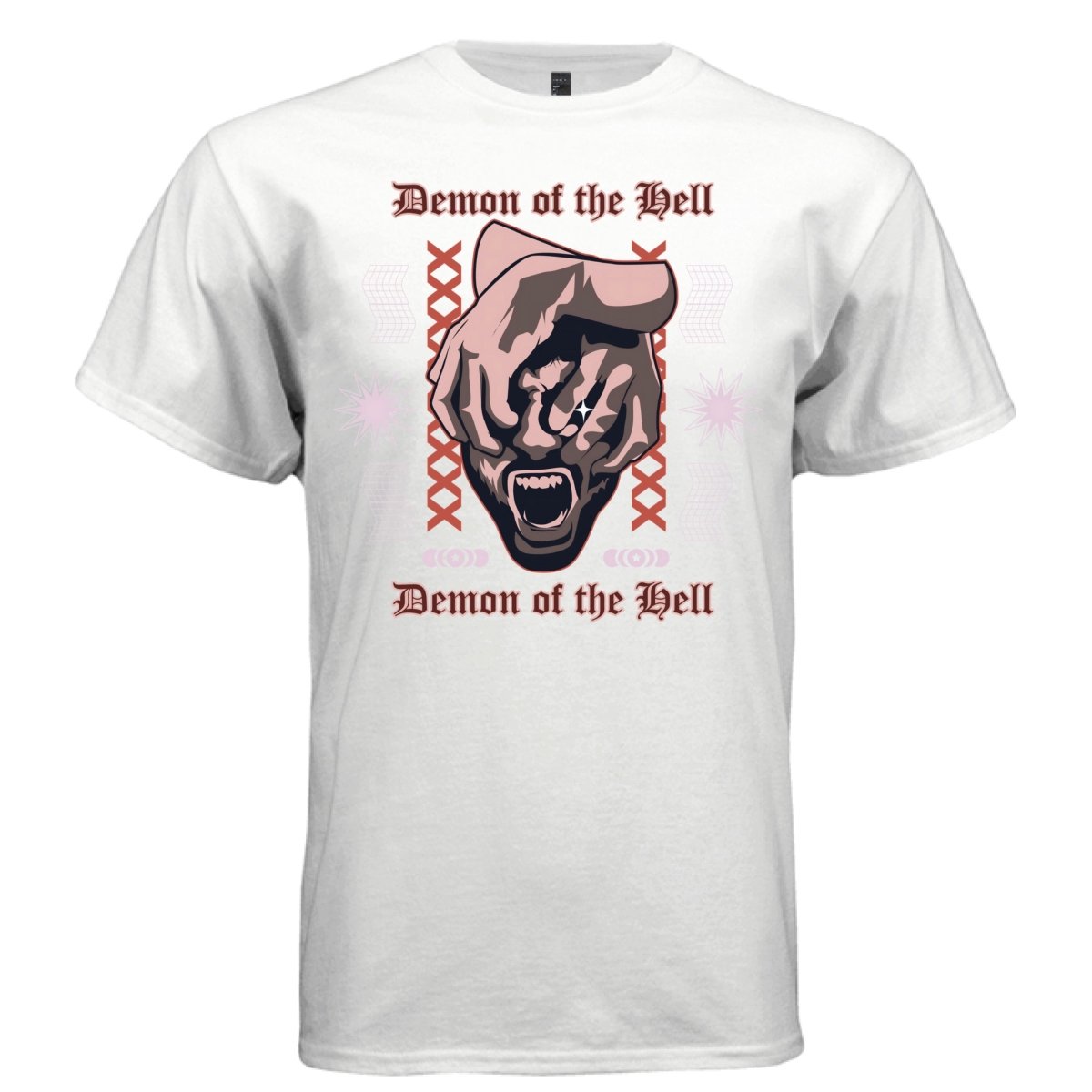 DEMON OF THE HELL Y2K Screaming Face Graphic T-Shirt | Unisex Streetwear 365 - Project Hood