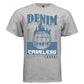 DENIM CARELESS Y2K Flaming Globe Graphic T-Shirt | Unisex Streetwear 305 - Project Hood
