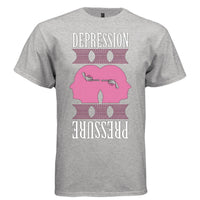 DEPRESSION PRESSURE Y2K Twin Head Graphic T-Shirt | Unisex Streetwear 368 - Project Hood