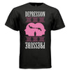 DEPRESSION PRESSURE Y2K Twin Head Graphic T-Shirt | Unisex Streetwear 368 - Project Hood