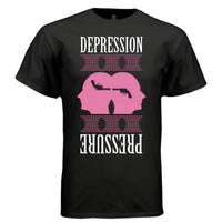 DEPRESSION PRESSURE Y2K Twin Head Graphic T-Shirt | Unisex Streetwear 368 - Project Hood
