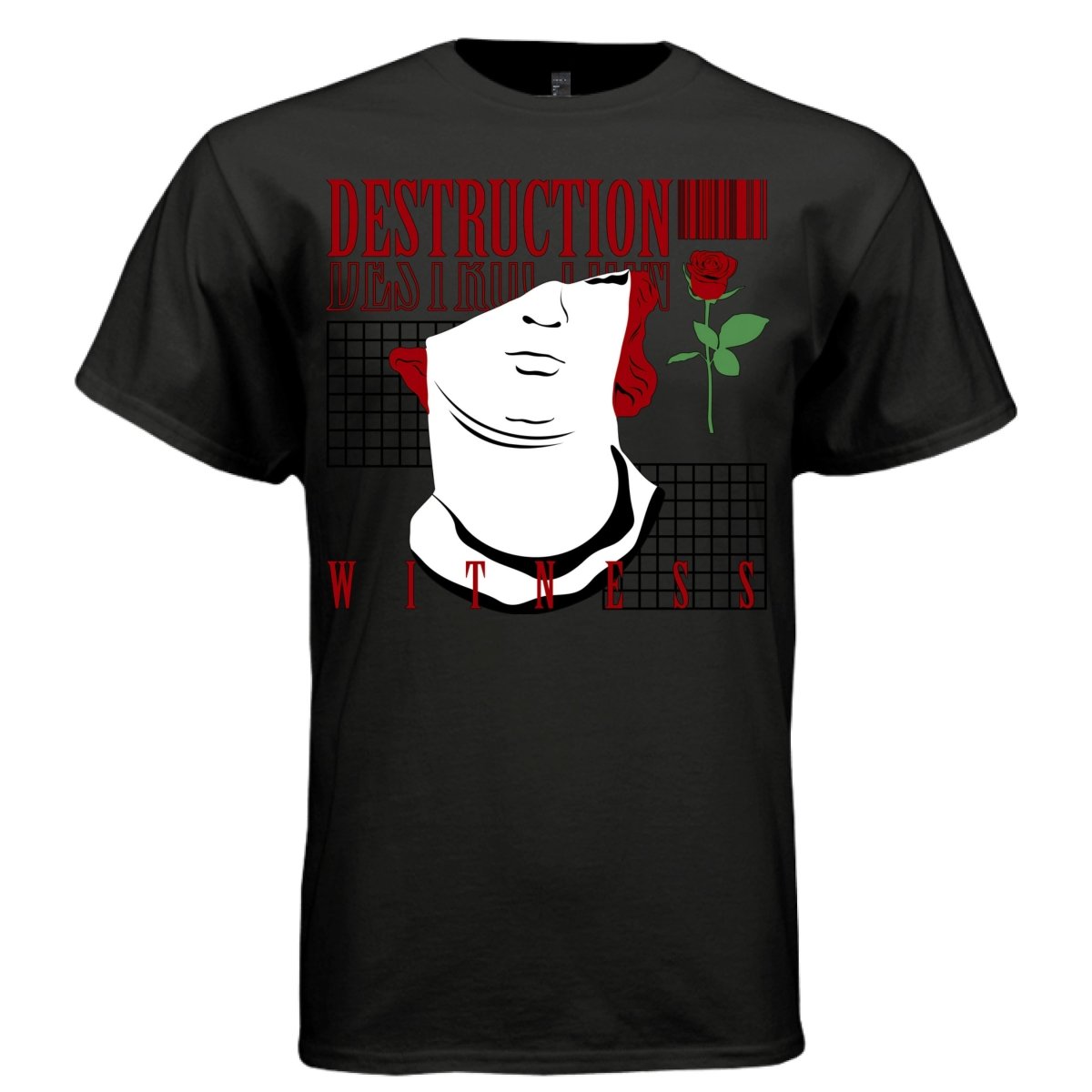 DESTRUCTION Y2K Classical Face Graphic T-Shirt | Unisex Streetwear 374 - Project Hood