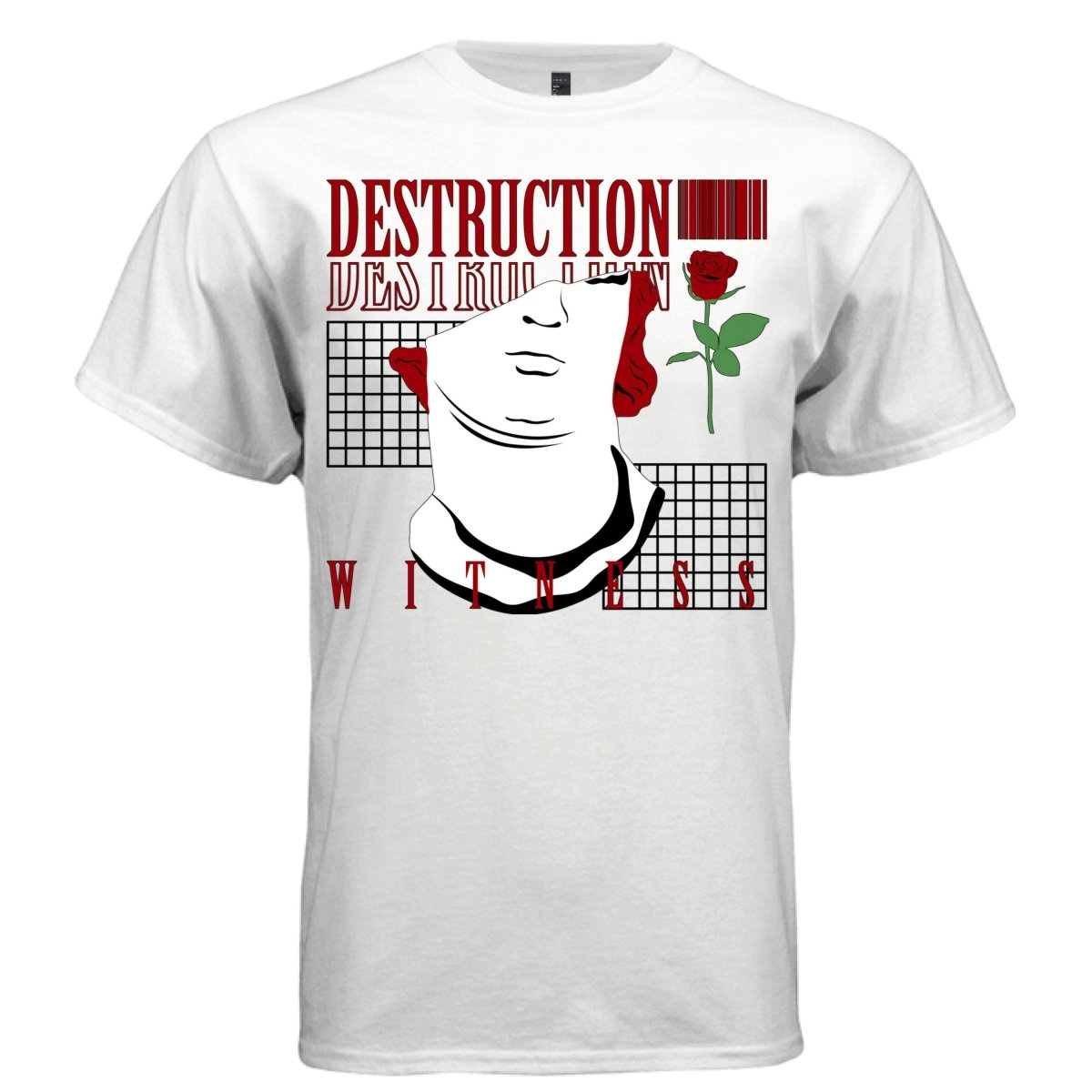 DESTRUCTION Y2K Classical Face Graphic T-Shirt | Unisex Streetwear 374 - Project Hood