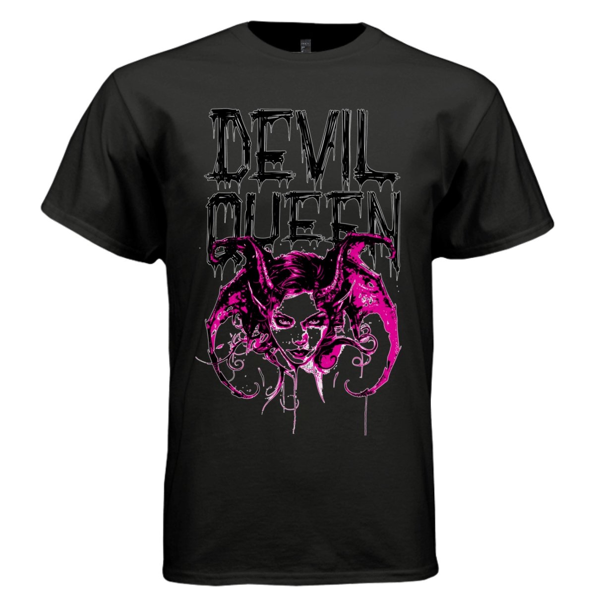 DEVIL QUEEN Y2K Horned Woman Graphic T-Shirt | Unisex Streetwear 376 - Project Hood