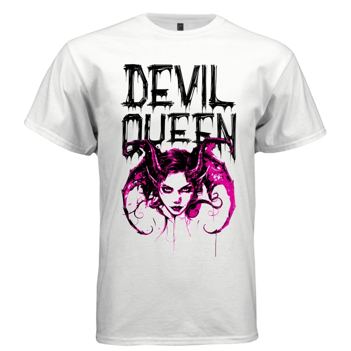 DEVIL QUEEN Y2K Horned Woman Graphic T-Shirt | Unisex Streetwear 376 - Project Hood