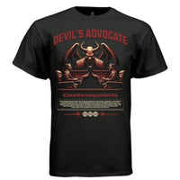 DEVIL'S ADVOCATE Counterarguments Demon Courtroom Oversized Streetwear T-Shirt | Project Hood 199 - Project Hood