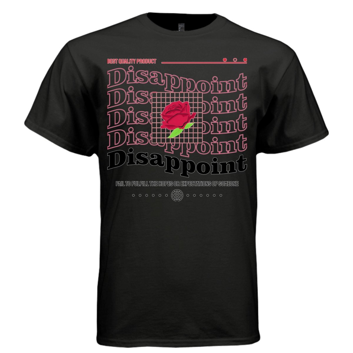 DISAPPOINT Y2K Red Rose Graphic T-Shirt | Unisex Streetwear 380 - Project Hood