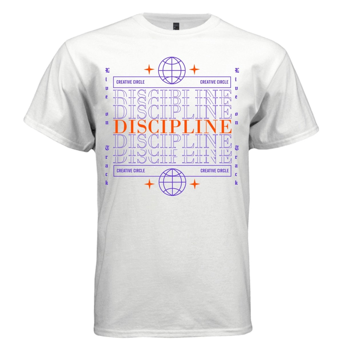 DISCIPLINE Y2K Creative Circle Graphic T-Shirt | Unisex Streetwear 382 - Project Hood