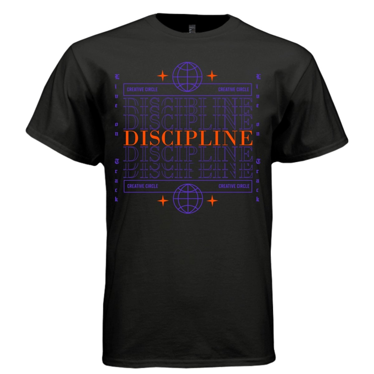 DISCIPLINE Y2K Creative Circle Graphic T-Shirt | Unisex Streetwear 382 - Project Hood