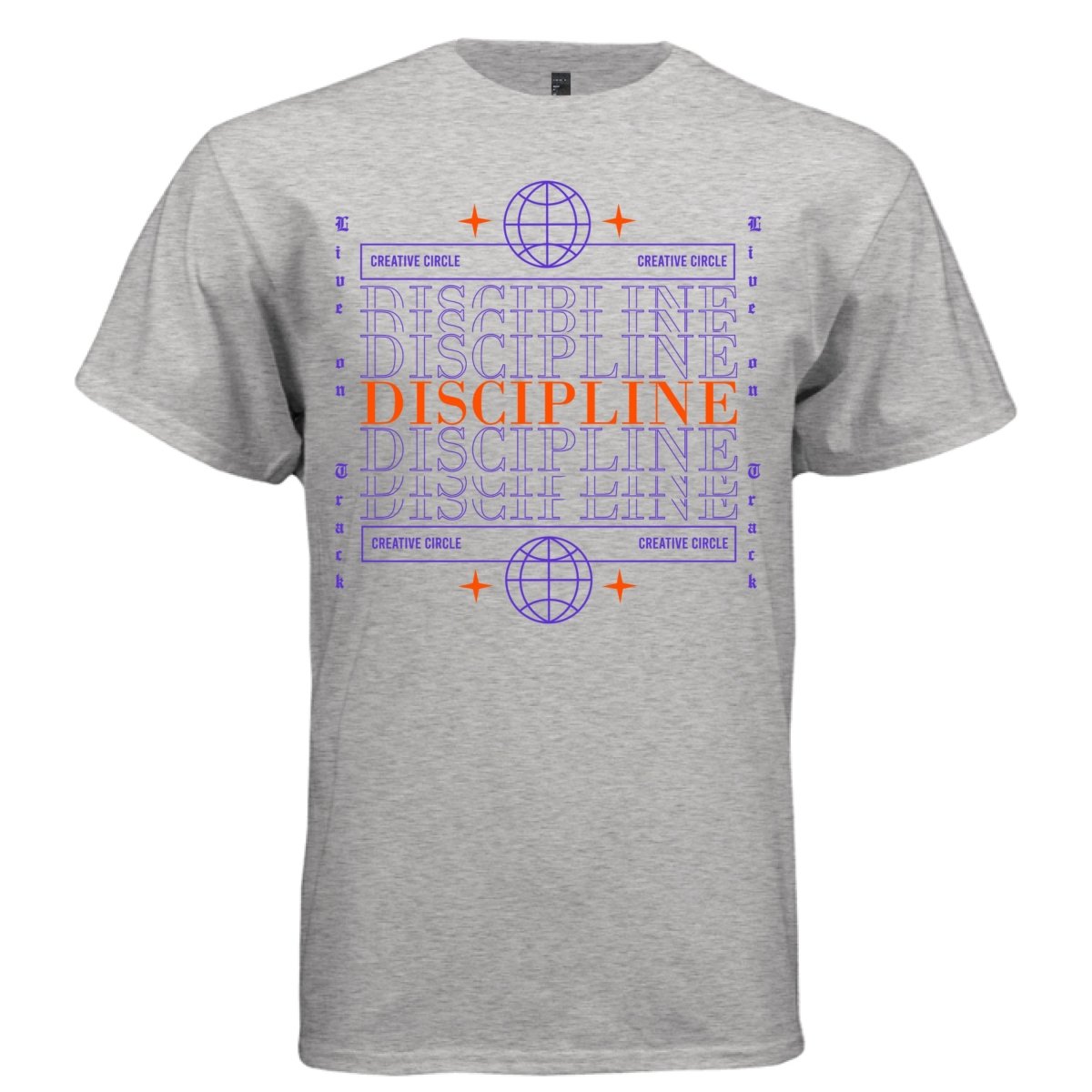 DISCIPLINE Y2K Creative Circle Graphic T-Shirt | Unisex Streetwear 382 - Project Hood