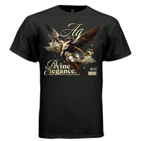 DIVINE ELEGANCE Ag Flying Angel Baroque Oversized Streetwear T-Shirt | Project Hood 202 - Project Hood