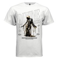 Divine EST 2035 Gold Drip Oversized Streetwear T-Shirt | Luxury Dark Aesthetic Graphic Tee with Inspirational Quote 2 - Project Hood