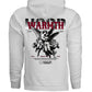 DIVINE WARMTH Two Angels Embrace Red Oversized Hoodie | Project Hood 89 - Project Hood