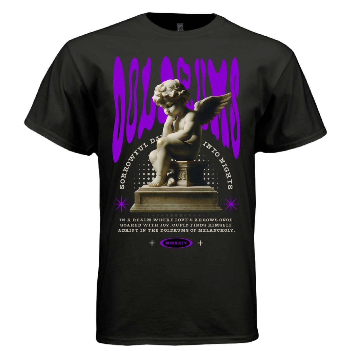 DOLDRUMS Melancholy Cupid Angel Marble Oversized Streetwear T-Shirt | Project Hood 159 - Project Hood