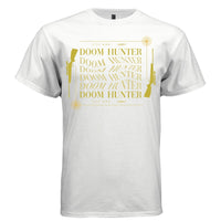 DOOM HUNTER Y2K Gold Rifle Graphic T-Shirt | Unisex Streetwear 389 - Project Hood
