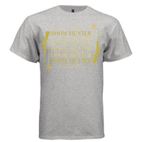 DOOM HUNTER Y2K Gold Rifle Graphic T-Shirt | Unisex Streetwear 389 - Project Hood
