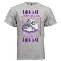 DREAM Y2K Melting Mask Warped Grid Graphic T-Shirt | Unisex Streetwear 329 - Project Hood