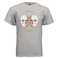 DYSTOPIAN Y2K Twin Mask Graphic T-Shirt | Unisex Streetwear 397 - Project Hood