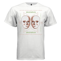 DYSTOPIAN Y2K Twin Mask Graphic T-Shirt | Unisex Streetwear 397 - Project Hood