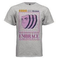 EMBRACE Y2K Streetwear Face Graphic T-Shirt | Unisex Streetwear 404 - Project Hood